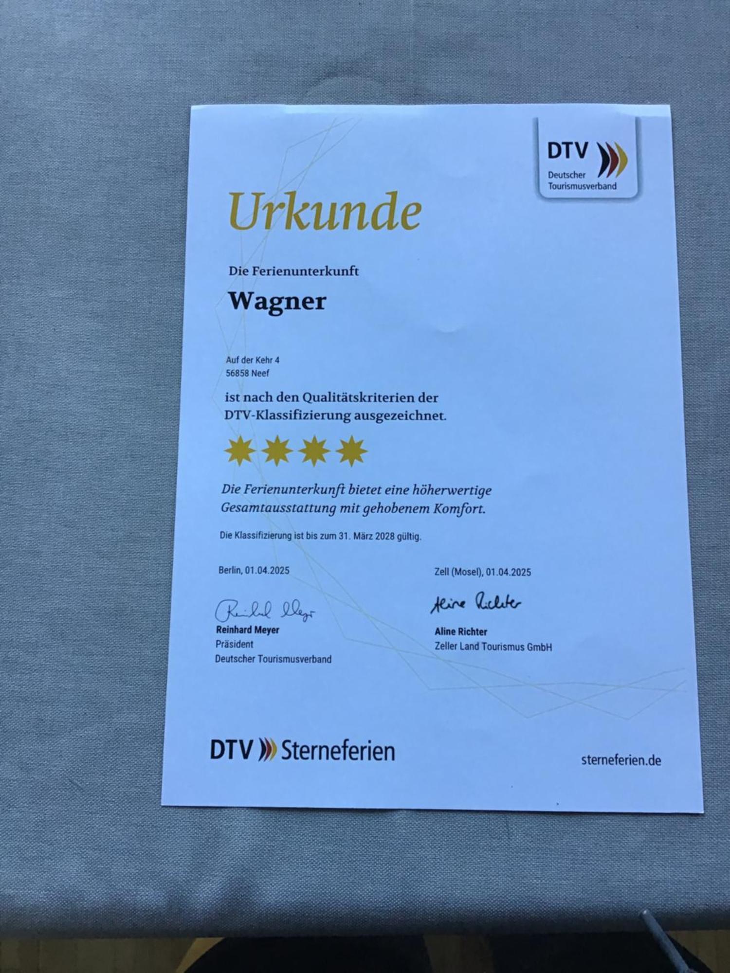 Ferienwohnung Wagner 4 Sterne Neef المظهر الخارجي الصورة